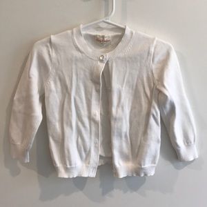 Girls white cardigan. Size 2.